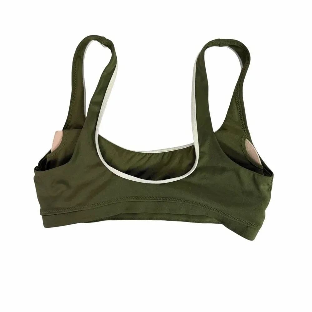 Offline by Aerie Medium Scoop Cheeky Bikini Green Cream - Picture 4 of 9